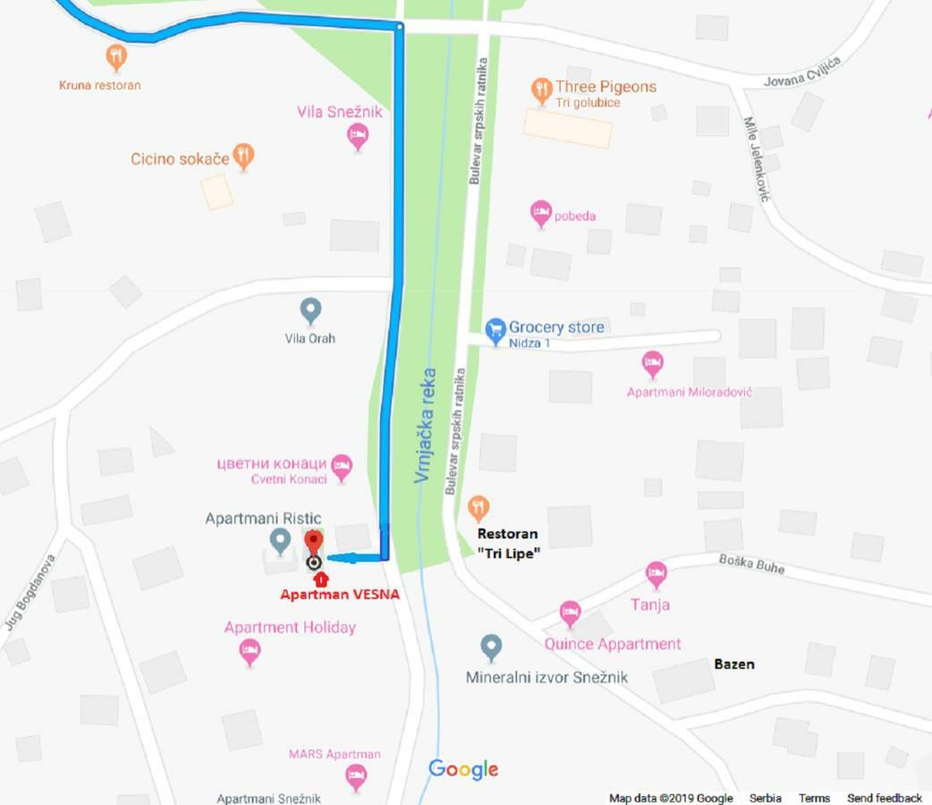 Vrnjačka Banja Vesna Apartman מראה חיצוני תמונה